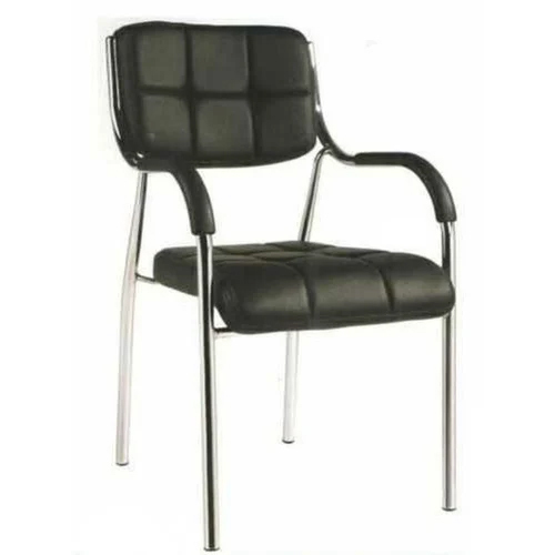 Black Visitor Chair Application: Office