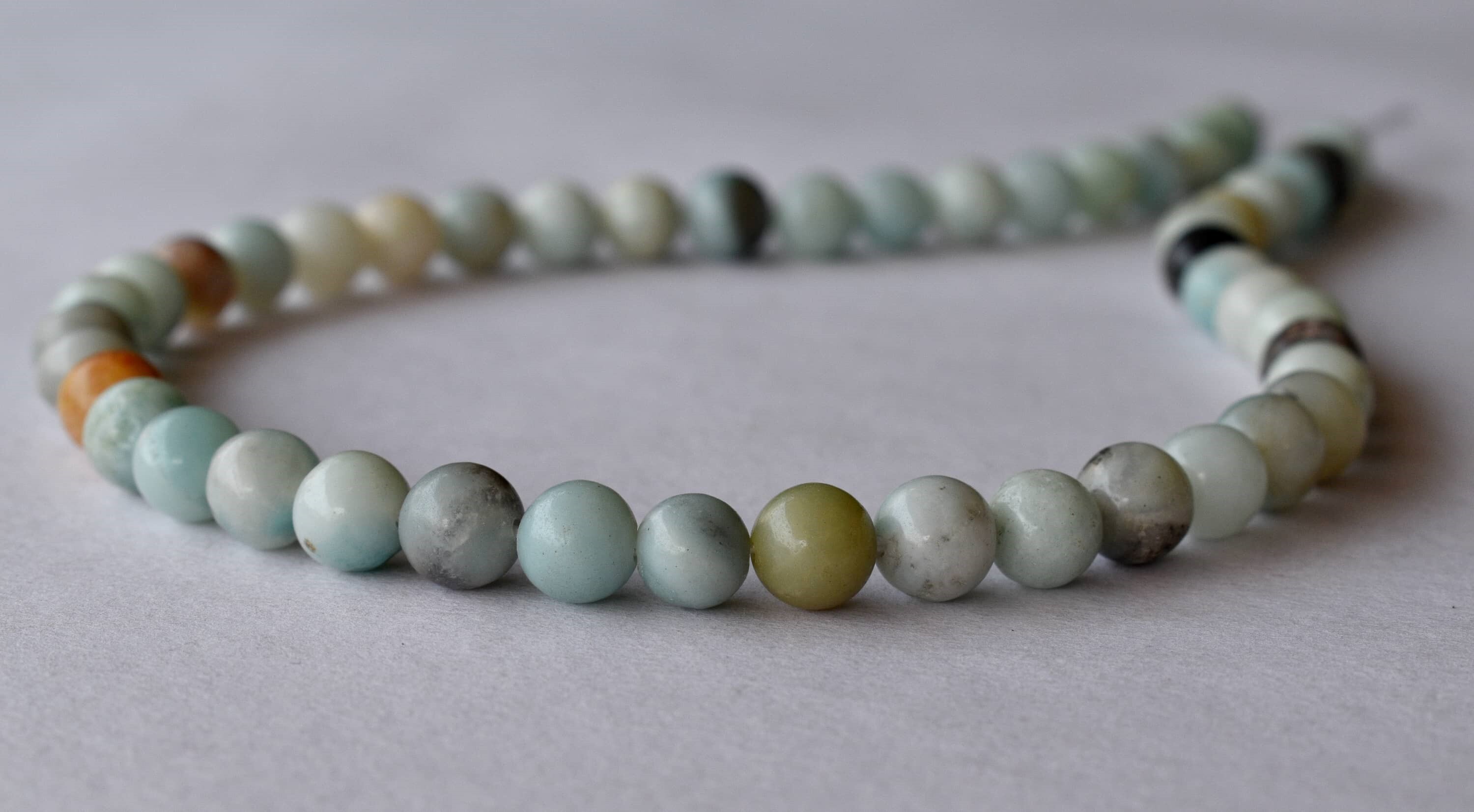 8mm Multi Amazonite Beads, Gemstone Beads for Necklace ,Crystal Beads Jewelry