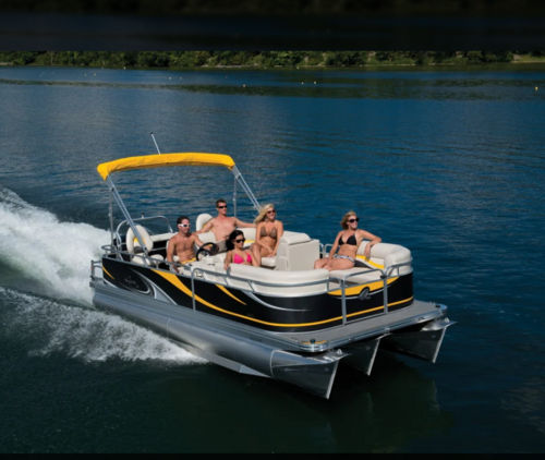 7522 Triple Pontoon Boat  Triple Pontoon Boat Deluxe/ Triple Pontoon Family Boat /  Triple Pontoon Boat luxrious cruise boat / Apex Marine Triple Pontoon Boat