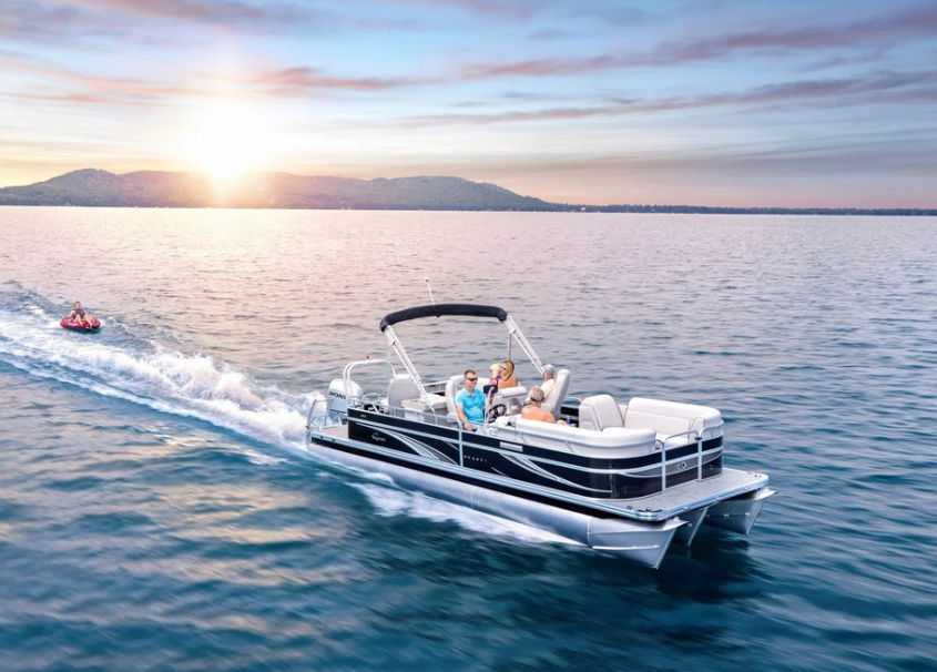 7522 Triple Pontoon Boat  Triple Pontoon Boat Deluxe/ Triple Pontoon Family Boat /  Triple Pontoon Boat luxrious cruise boat / Apex Marine Triple Pontoon Boat