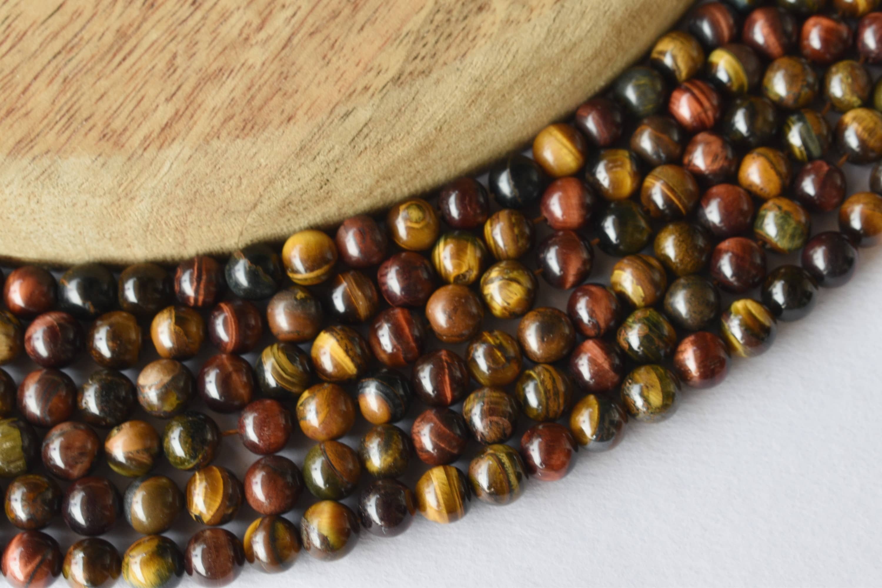 8mm Multi Tiger Eye Beads ,Gemstone Beads for Necklace ,Crystal Beads Jewelry