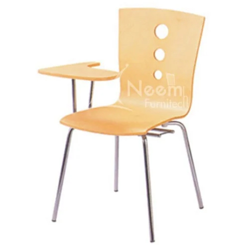 Oak Wood Writing Pad Chair Application: College & Class