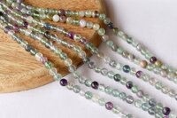 8mm Multi Fluorite Beads, Gemstone Beads for Necklace ,Crystal Beads Jewelry