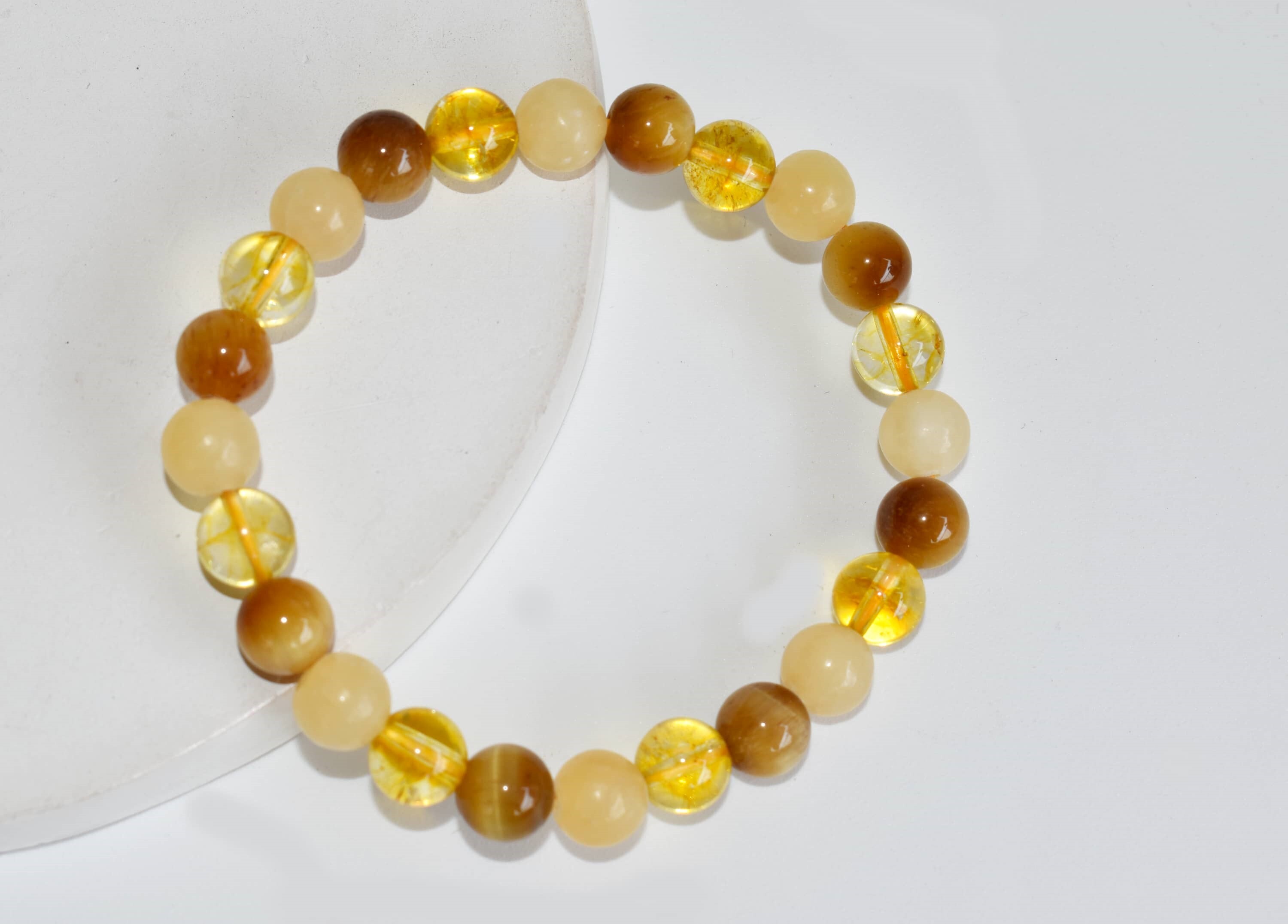 SOLAR PLEXUS Chakra Bracelet (Yellow) Crystal Beaded Bracelet