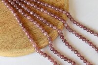 8mm Pink Tourmaline Heated Beads, Gemstone Beads for Necklace ,Crystal Beads Jewelry