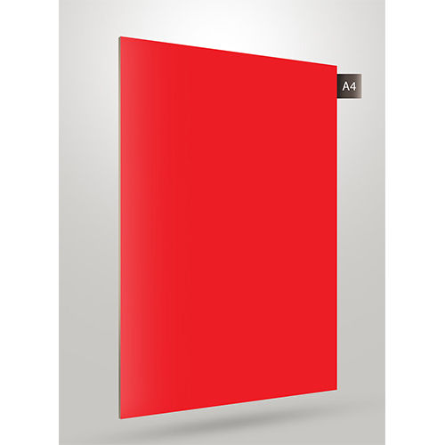 Cf 226 Solid Color Laminate Sheet - Color: Red