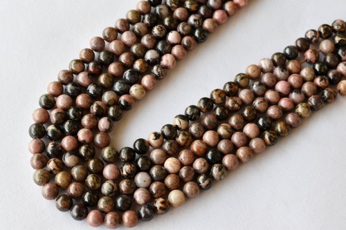 8mm Rhodonite  Beads, Gemstone Beads for Necklace ,Crystal Beads Jewelry