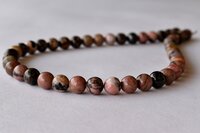 8mm Rhodonite  Beads, Gemstone Beads for Necklace ,Crystal Beads Jewelry