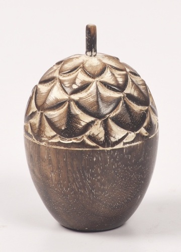5 Inch Decorative Wooden Pumpkin