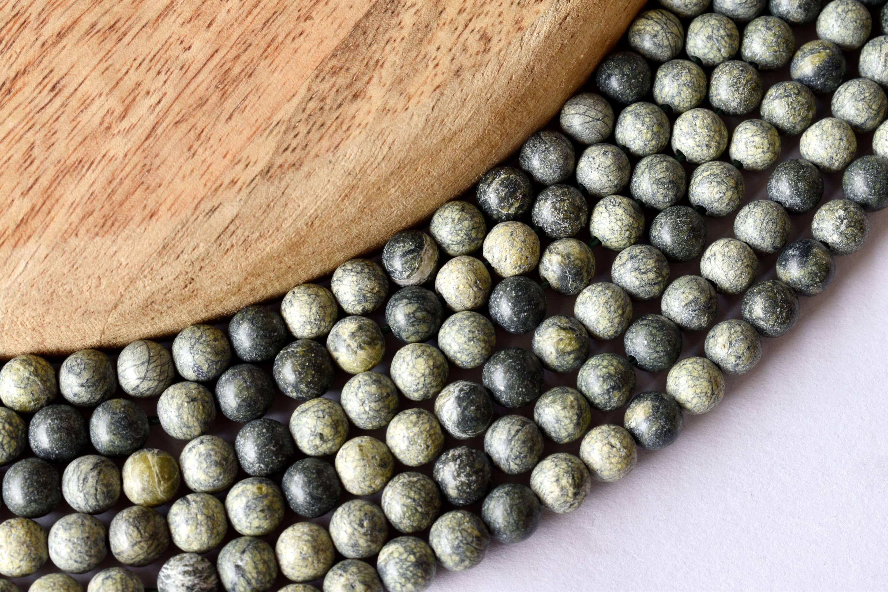 8mm Seraphinite Beads, Gemstone Beads for Necklace, Crystal Bead