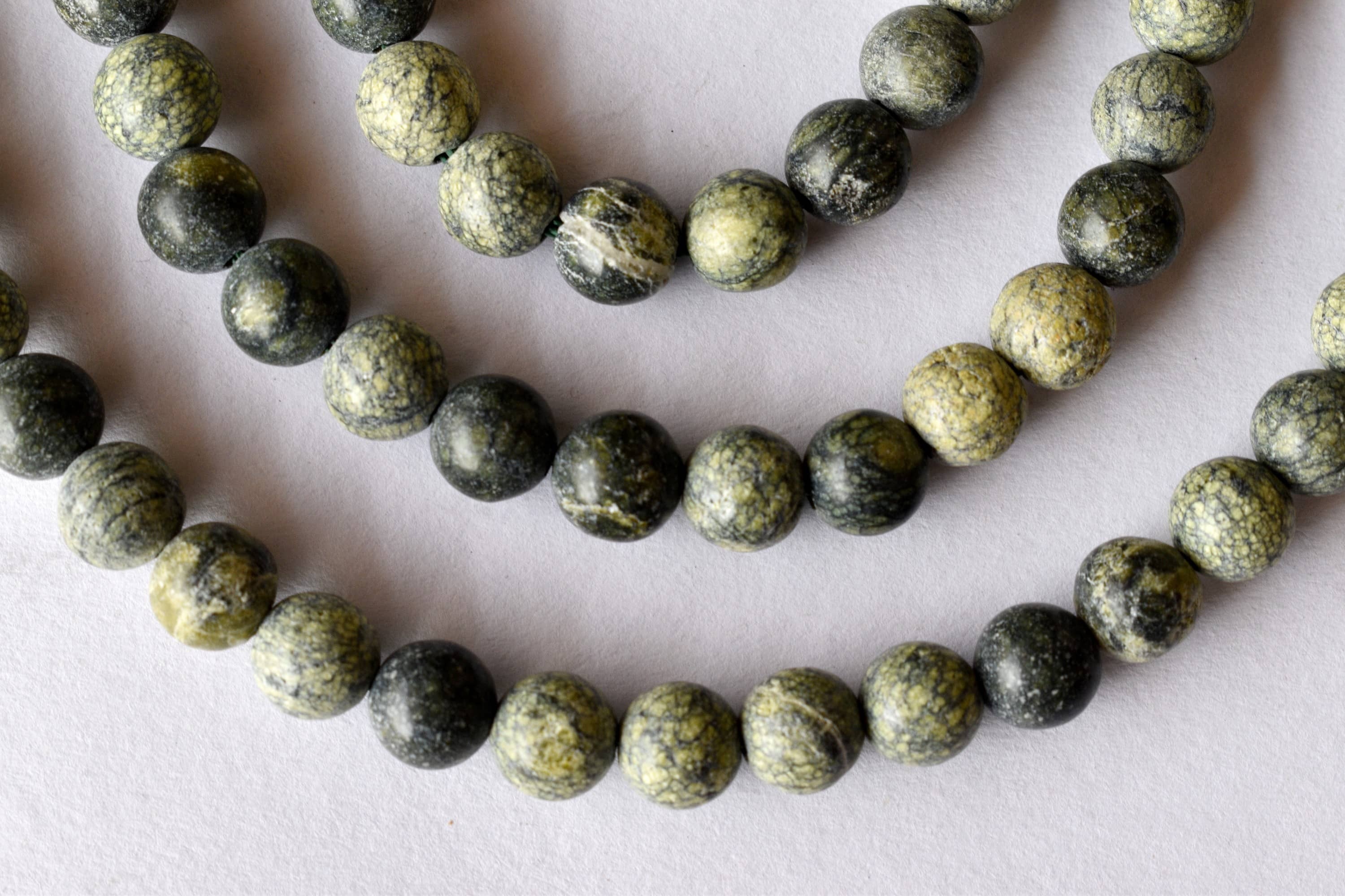 8mm Seraphinite Beads, Gemstone Beads for Necklace, Crystal Bead