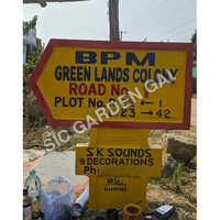 5 Feet Road Direction Sign Board - Cavity: Solid (no Cavity)