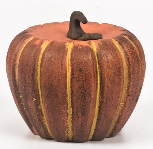 8 Inch Wooden Pumpkin