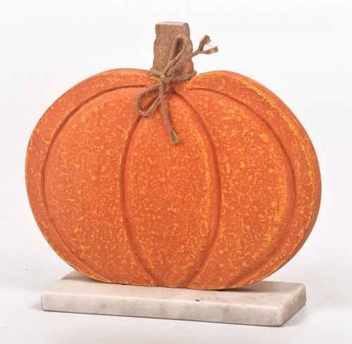 10 Inch Wooden Pumpkin