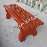 Park Bench Without Backrest - Color: Green