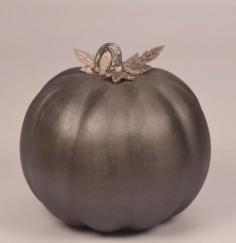 10 Inch Metal Pumpkin