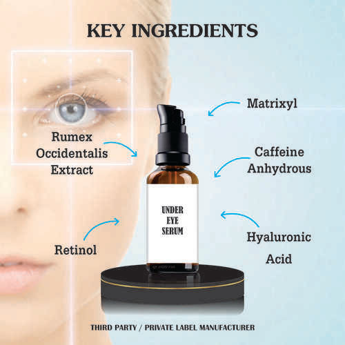 Under Eye Serum For Dark Circles & Puffiness - Ingredients: Chemicals