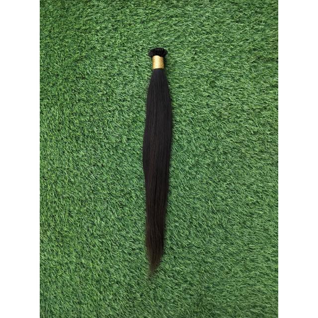 Keratin Natural Straight Human Hair I-Tips Extensions