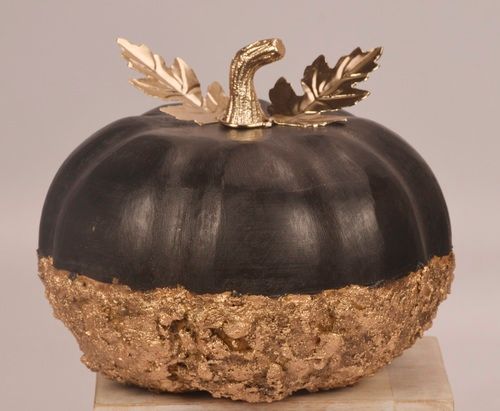 7 Inch Metal Decorative Pumpkin