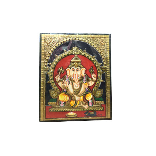 Multy Color Ganesh Tanjavura Paintings