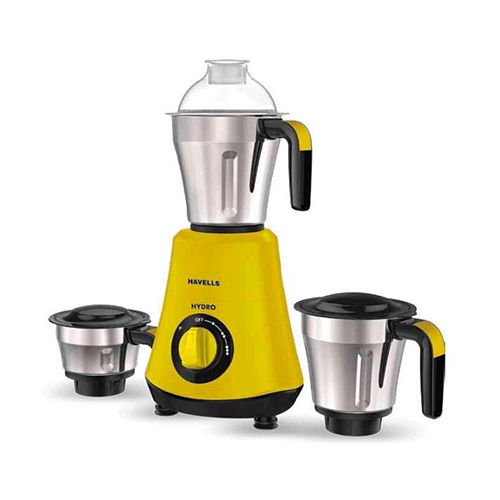 Ss & Plastic Hydro Yellow Mixer Grinder With 3 Jar