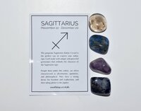 Sagittarius Zodiac Crystal Kit, Gemstone Zodiac Gift Set