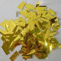 Golden Plastic Confetti