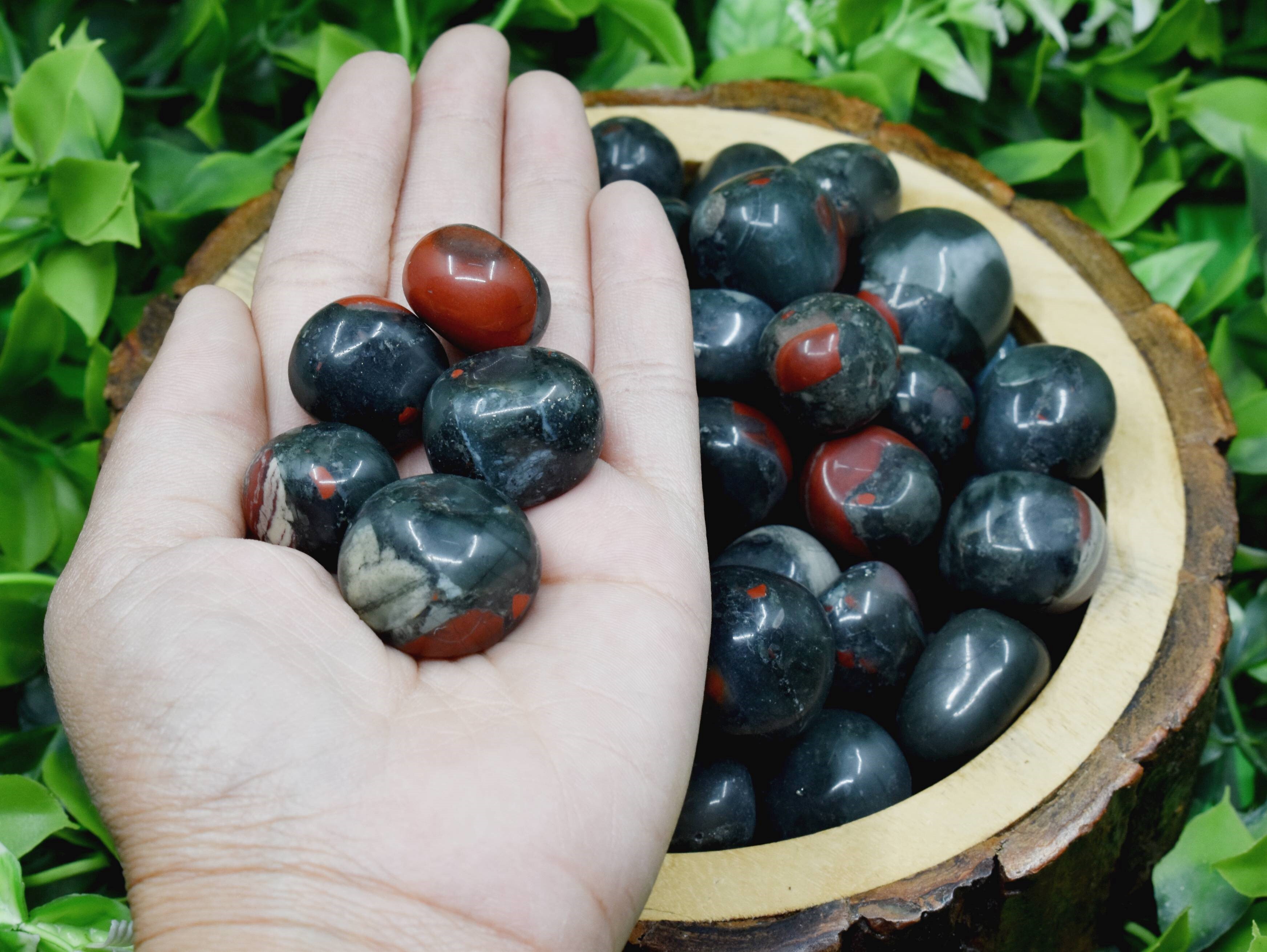 African Bloodstone Tumbled, Healing Crystal Tumbled Stones