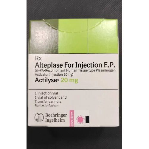 Actilyse Alteplase For Injections E.p. 20mg