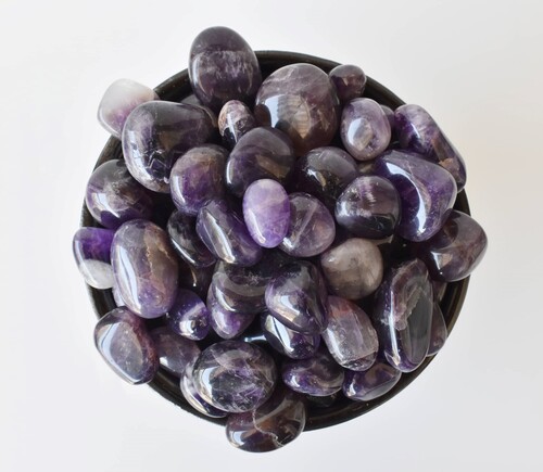 Amethyst Tumbled, Healing Crystal Tumbled Stones