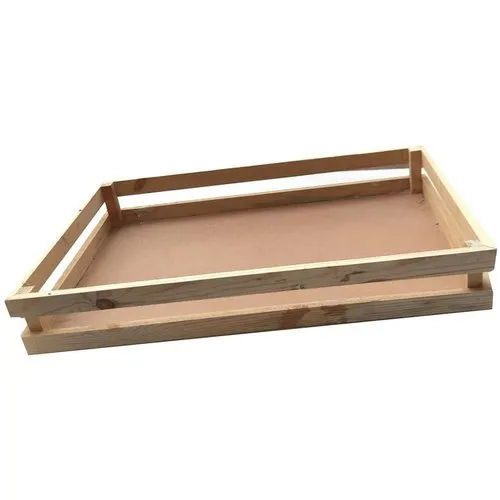 Polished Wooden Serving Tray