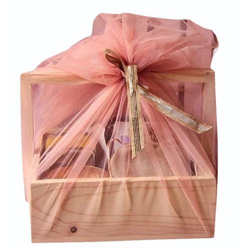 Polished Wooden Gift Hamper Jar Tray