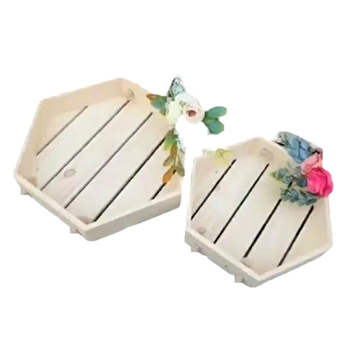 All Pine Octagon Wooden Tray