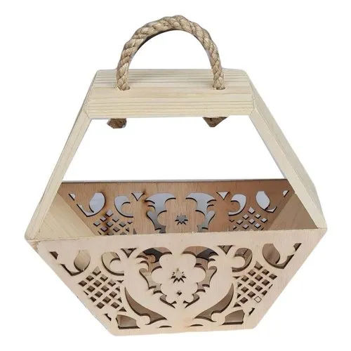 As Per Requirement Wooden Flower Basket