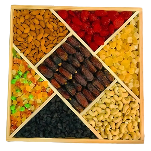 7 Compartment Dry Fruit Tray