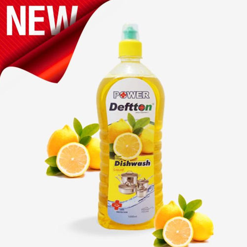 Yellow 1000Ml Deftton Lemon Dish Wash Liquid