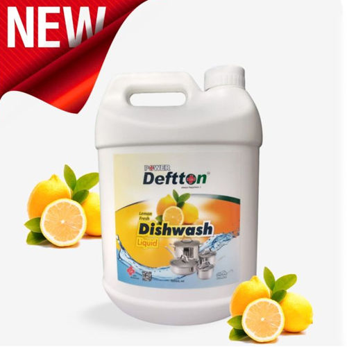 5 Litre Deftton Lemon Dishwash Liquid Chemical Name: Dish Wash