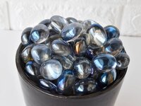 Aura Quartz Labradorite Tumbled, Healing Crystal Tumbled Stones