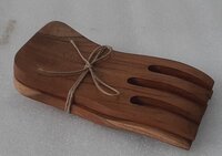 7 Inch Wooden Server - Color: Brown