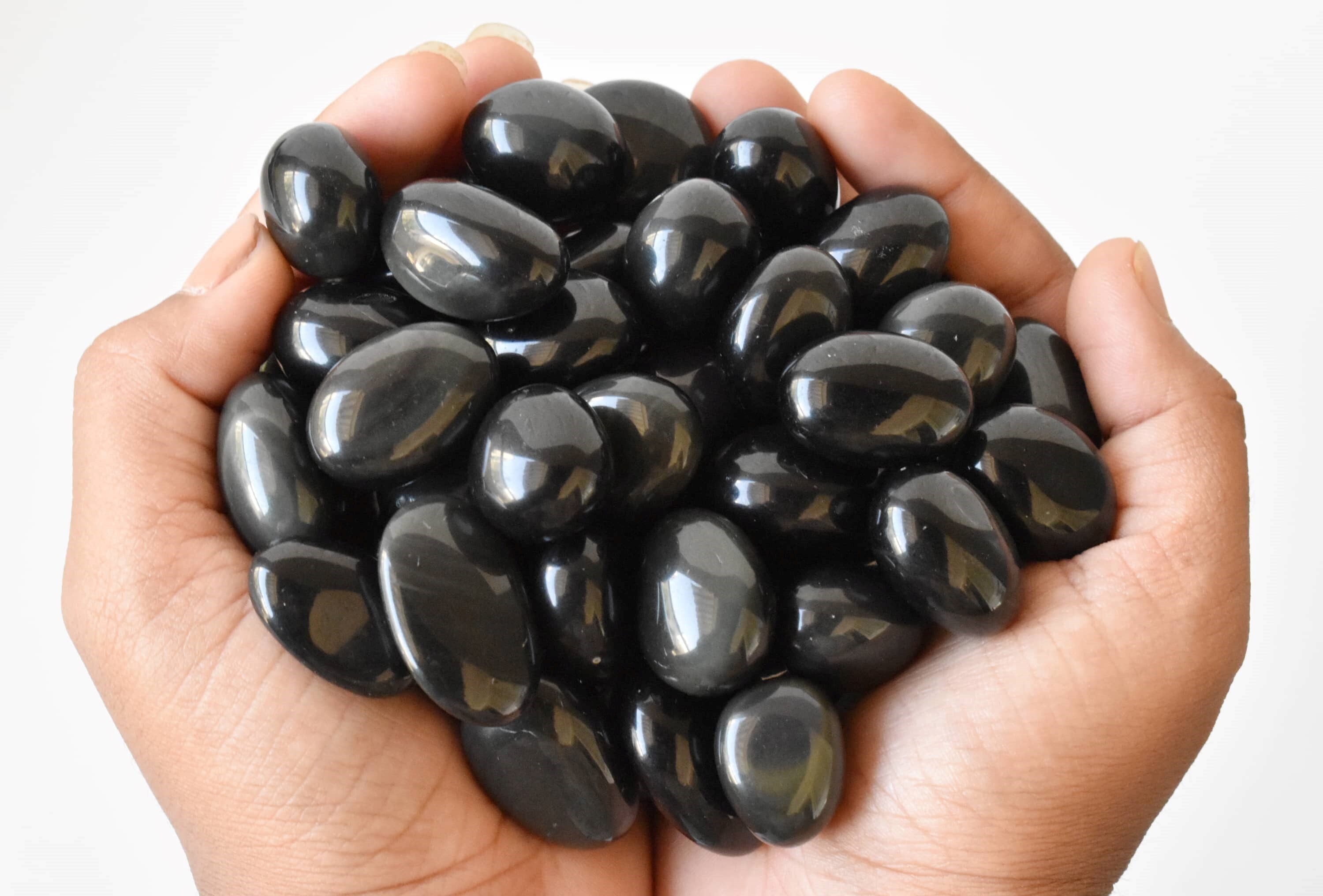 Black Obsidian Tumbled, Healing Crystal Tumbled Stones