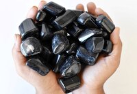 Black Tourmaline Tumbled, Healing Crystal Tumbled Stones