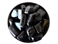 Black Tourmaline Tumbled, Healing Crystal Tumbled Stones