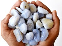 Blue Lace Agate Tumbled, Healing Crystal Tumbled Stones