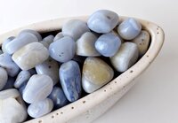 Blue Lace Agate Tumbled, Healing Crystal Tumbled Stones