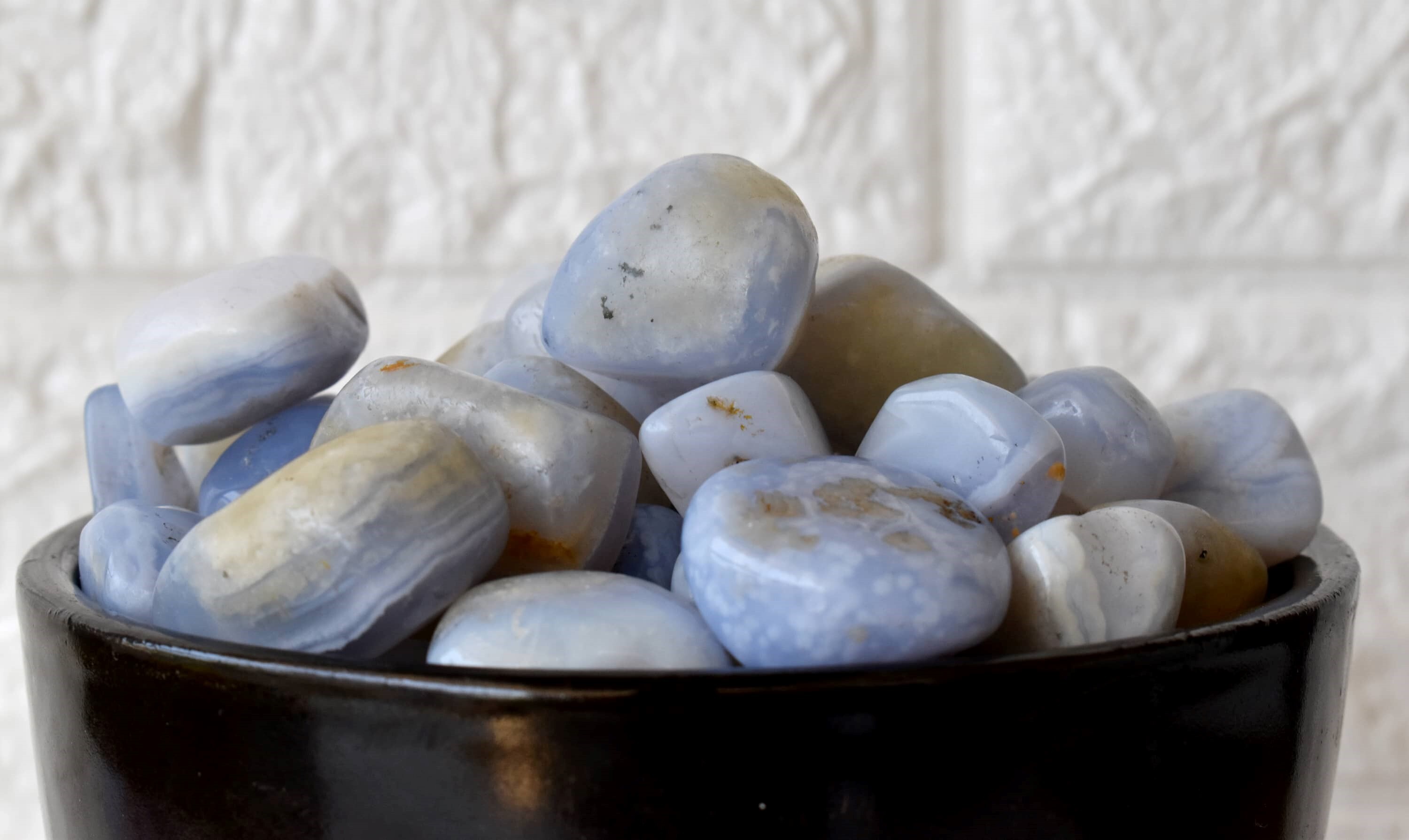 Blue Lace Agate Tumbled, Healing Crystal Tumbled Stones