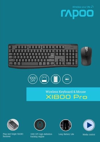 Rapoo X1800 Pro Wieless Keyboard And Mouse