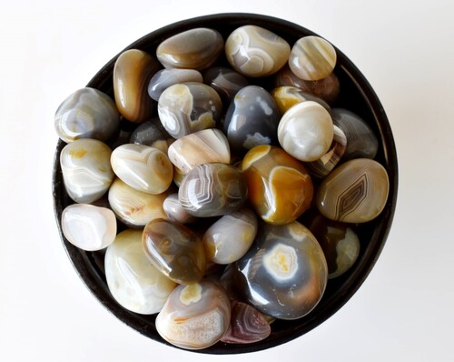 Botswana Agate  Tumbled, Healing Crystal Tumbled Stones