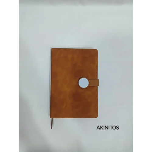 Office Diary With Custom Logo Name Cover Material: Leather