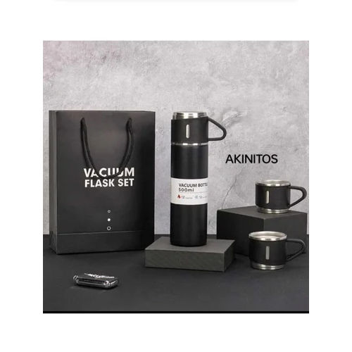 Black Premium Quality Flask Set