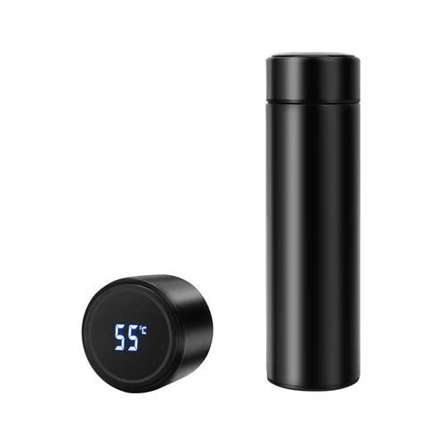 Black Led Double Wall Hot And Cold Thermo Flask